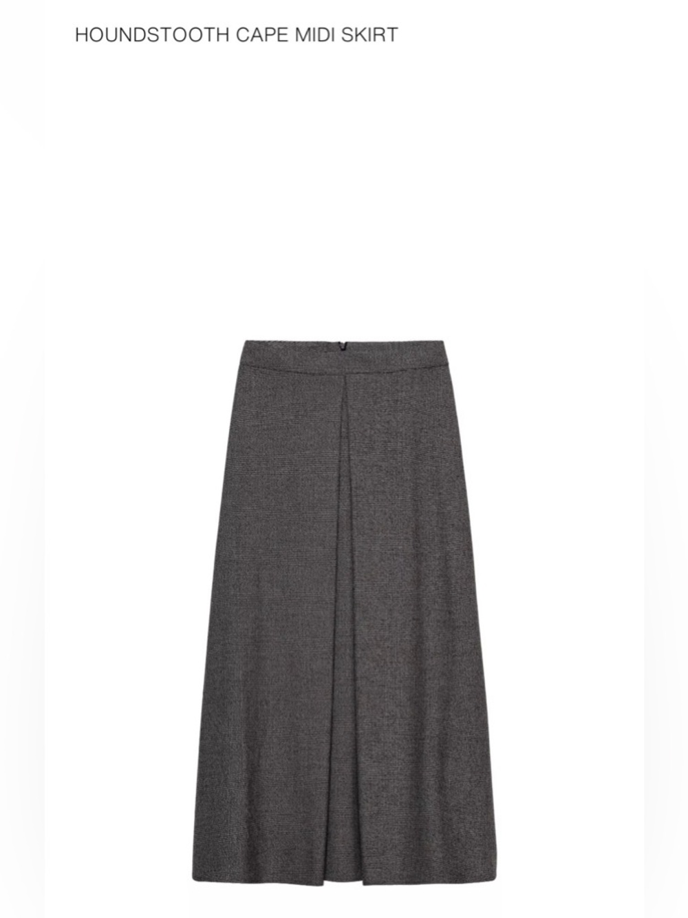 Zara houndstooth cape midi skirt - size M